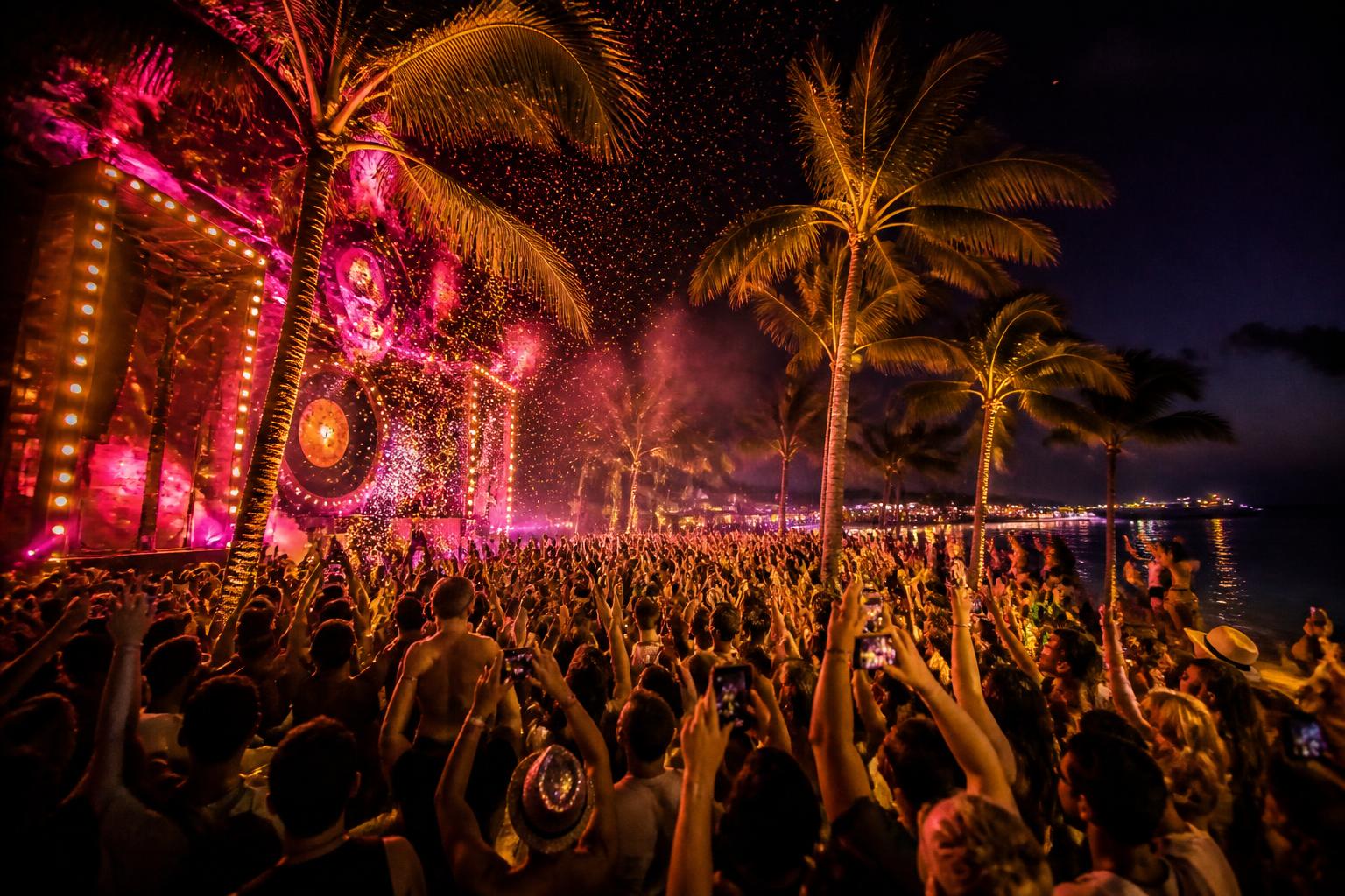Festopia festival on a Caribbean beach